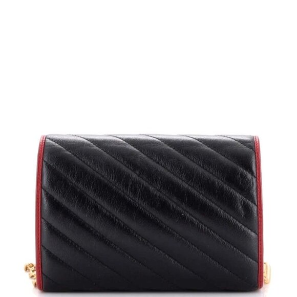 Gucci GG Marmont Chain Wallet Diagonal Quilted Leather Mini reb-758-091725 - Picture 2 of 6